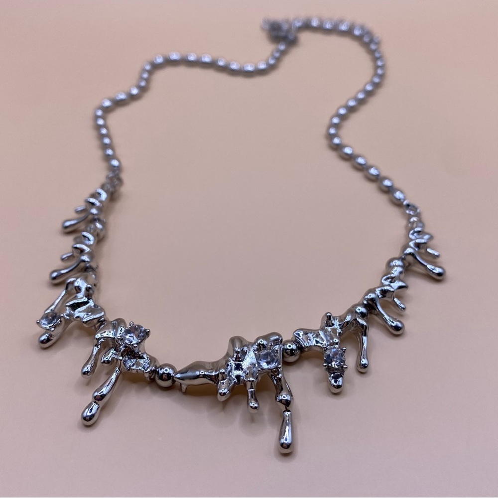 Drippy Crystal Necklace